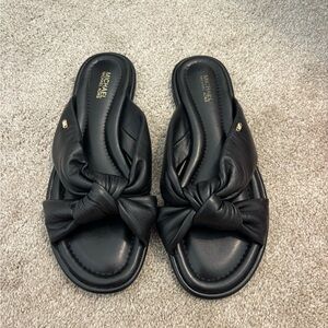 Michael Kors, black bow sandals